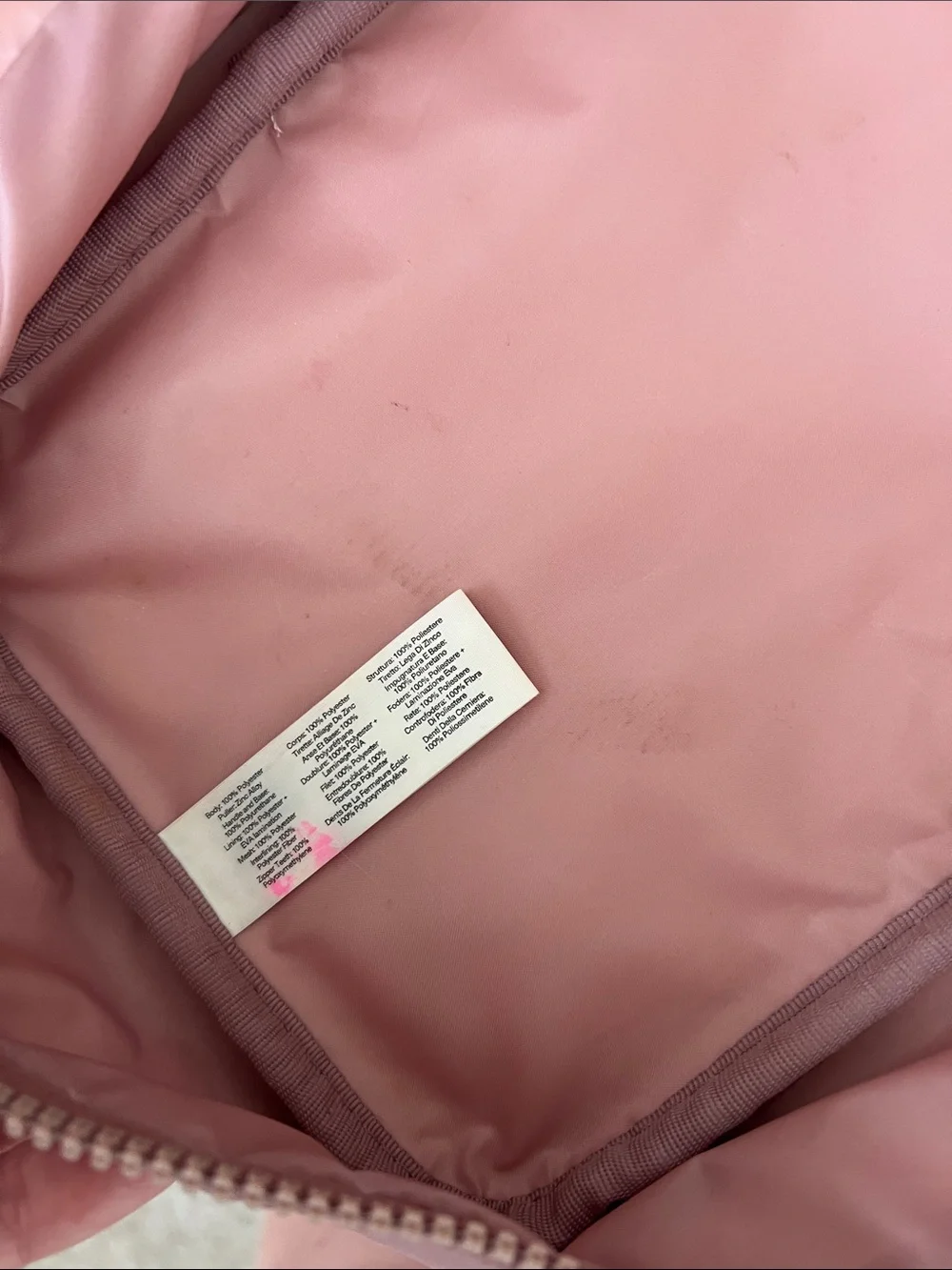 Rare Beauty Blush Pink Travel Cosmetic Case